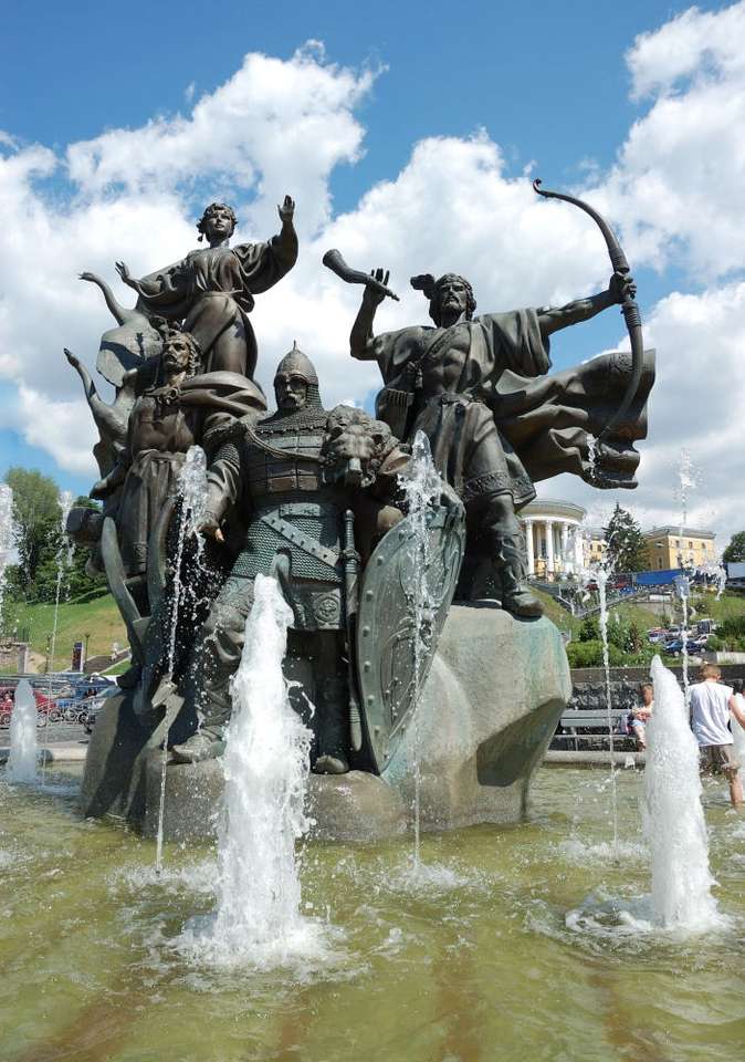 Pomnik założycieli Kijowa (Ukraina) puzzle