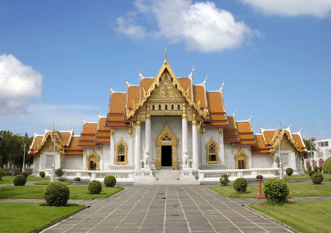 Marmurowa Świątynia (Tajlandia) puzzle online