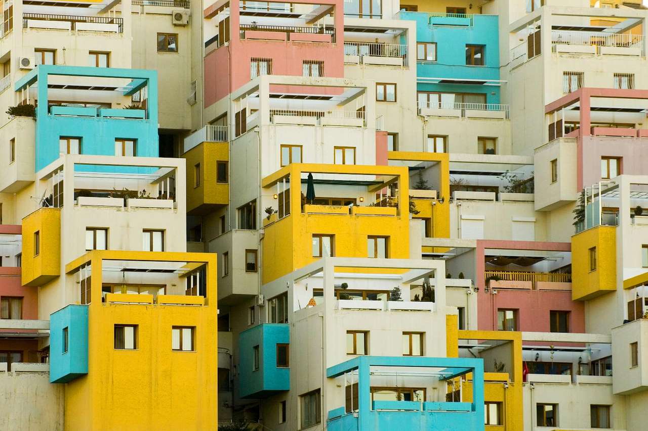 Budynek mieszkalny w Ankarze (Turcja) puzzle