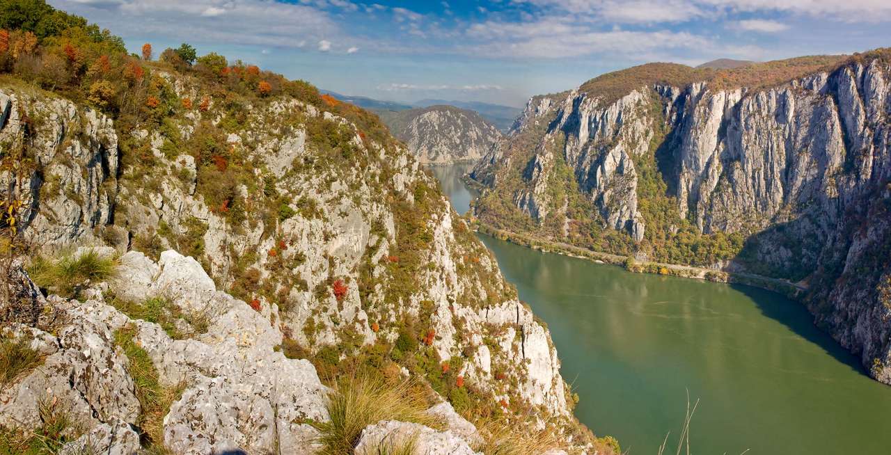 Jesień nad Dunajem (Rumunia) puzzle ze zdjęcia