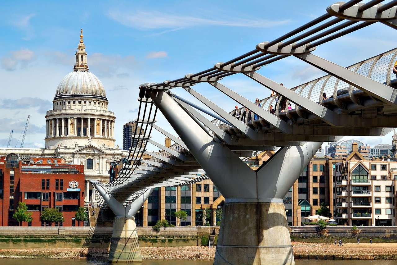 Most Milenijny w Londynie (Wielka Brytania) puzzle