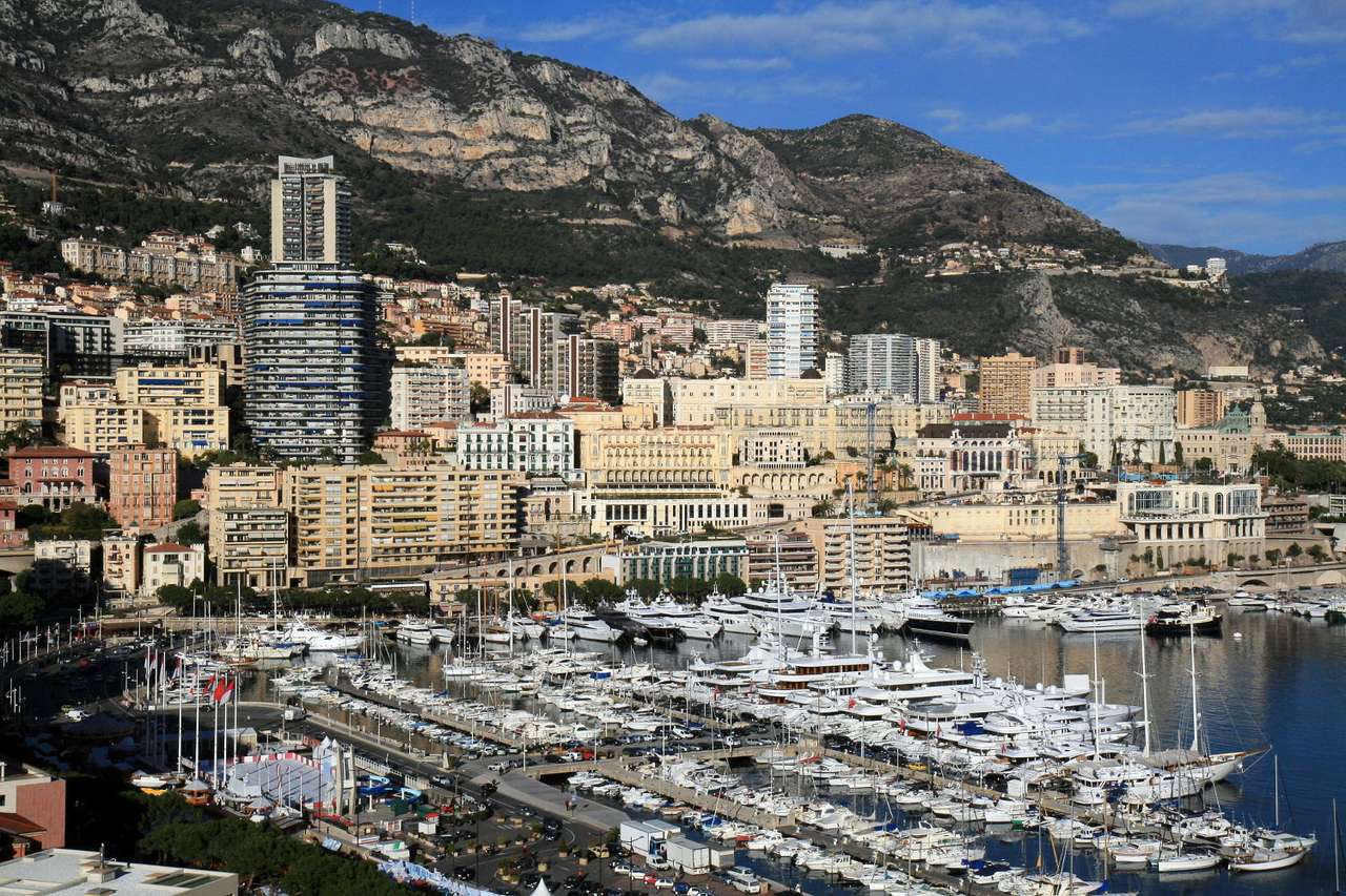Port w Monte Carlo (Monako) puzzle