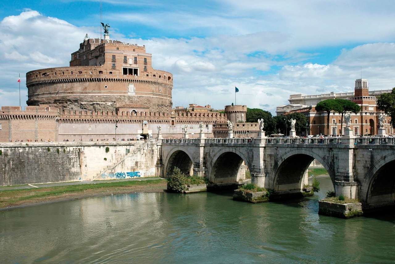 Zamek św. Anioła w Rzymie (Włochy) puzzle ze zdjęcia