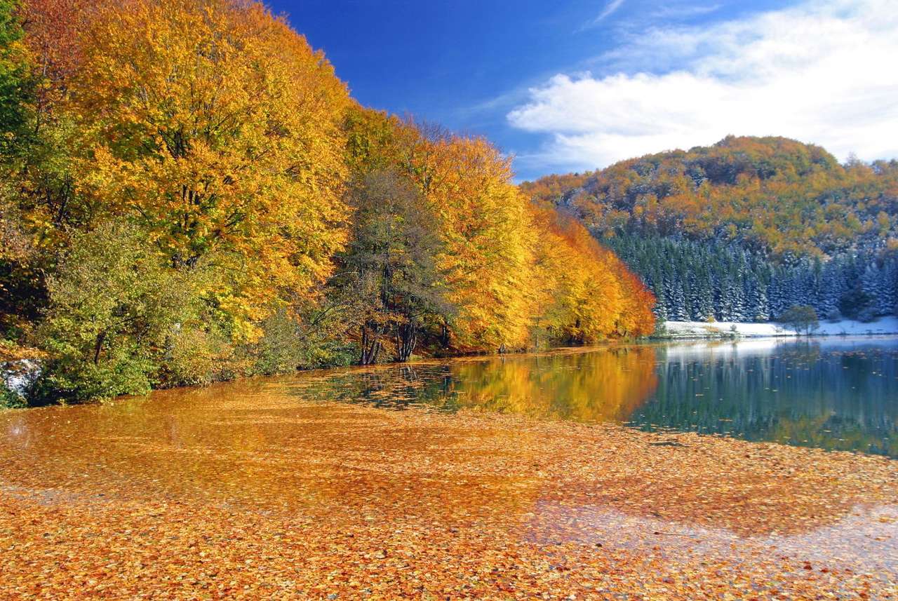 Jesień w górach Bałkan (Bośnia i Hercegowina) puzzle ze zdjęcia