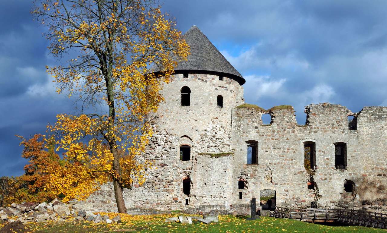 Ruiny zamku w Kiesi (Łotwa) puzzle online