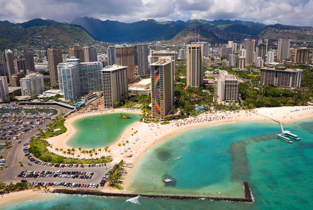 Panorama Honolulu (USA) puzzle ze zdjęcia