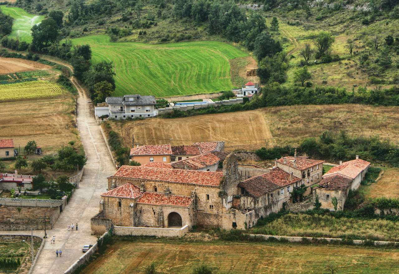 Wieś w prowincji Burgos (Hiszpania) puzzle online