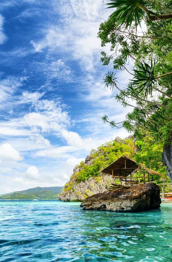 Rajskie wybrzeże wyspy Busuanga (Filipiny) puzzle ze zdjęcia