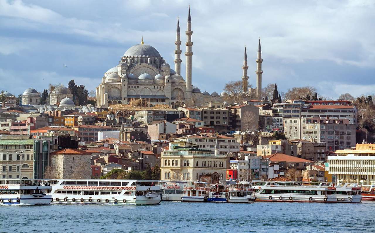 Meczet Sulejmana w Stambule (Turcja) puzzle online