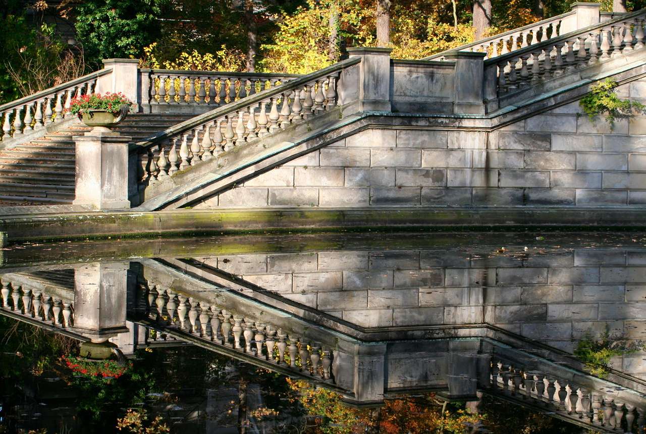 Schody w Parku Sanssouci (Niemcy) puzzle online