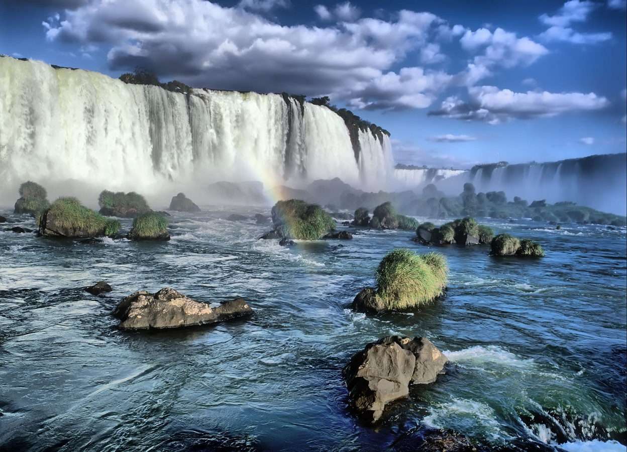 Wodospady Iguazu widziane od strony Brazylii puzzle ze zdjęcia