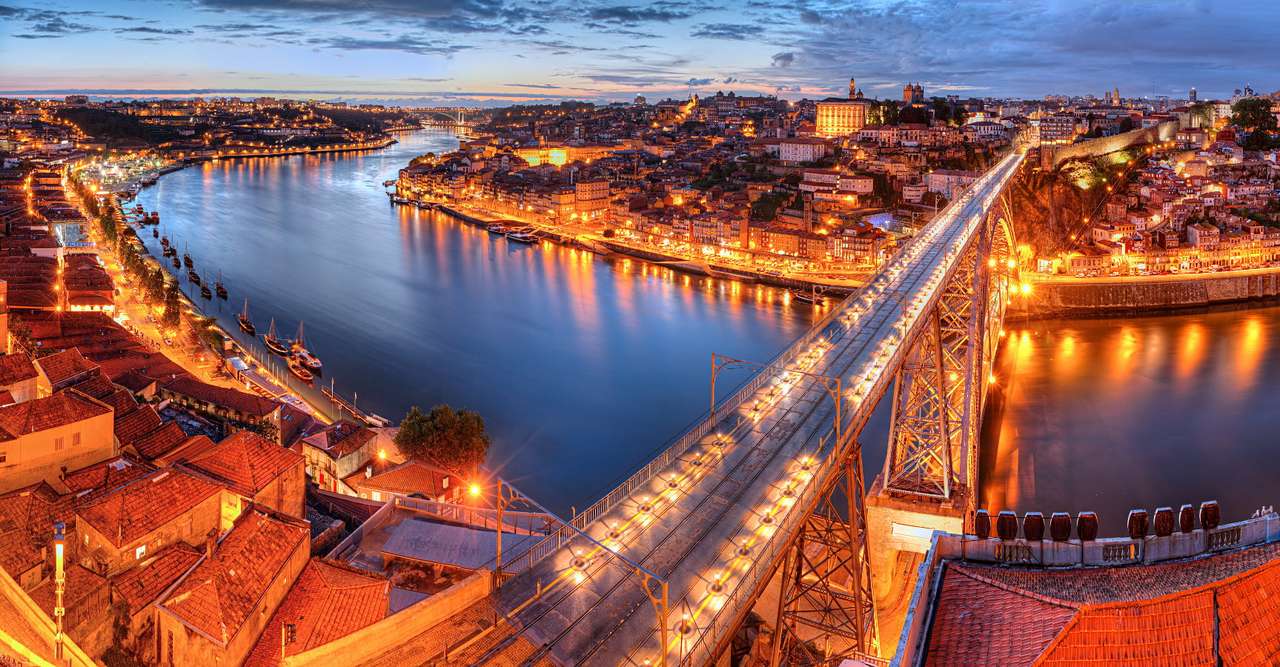 Most Ponte Luís I w Porto (Portugalia) puzzle