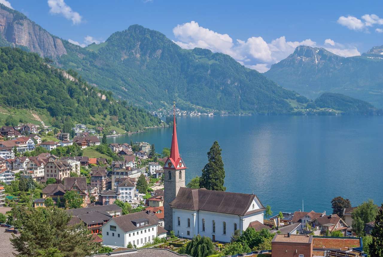 Jezioro Czterech Kantonów (Szwajcaria) puzzle online
