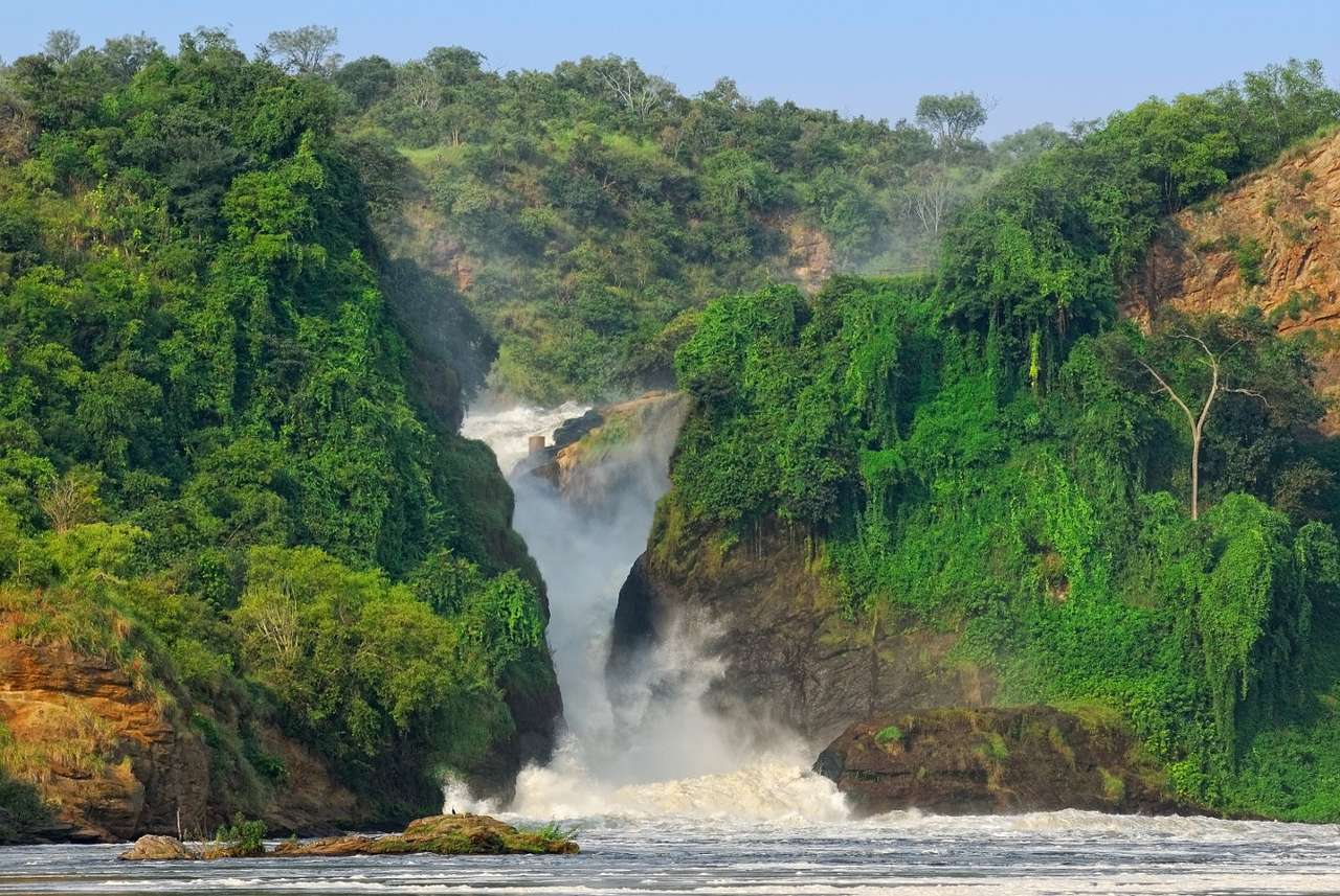 Wodospad Murchisona (Uganda) puzzle ze zdjęcia