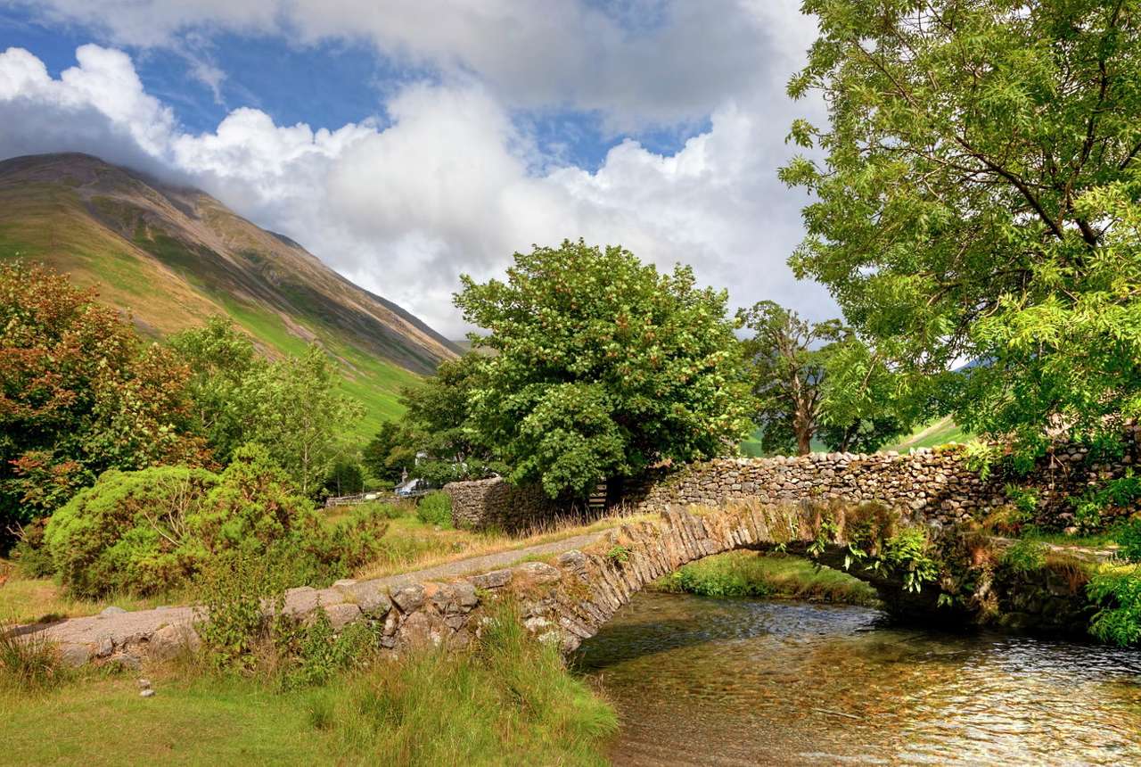Kamienny most we wsi Wasdale Head (Wielka Brytania) puzzle online ze zdjęcia