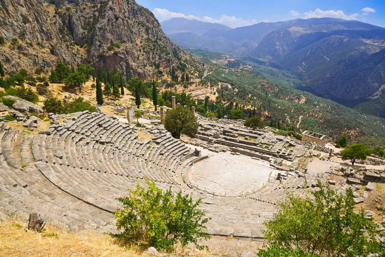 Starożytny teatr w Delfach (Grecja) puzzle online
