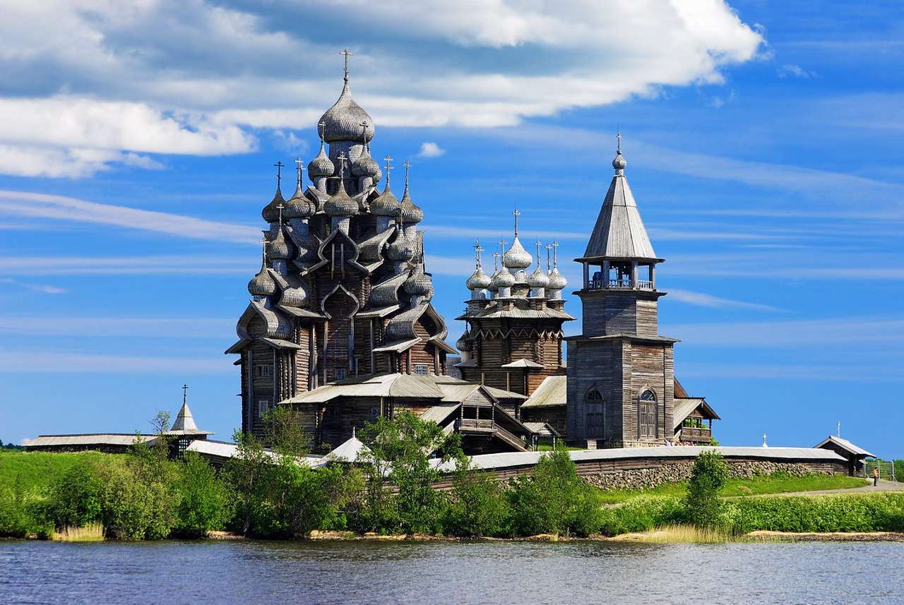 Cerkiew Przemienienia Pańskiego na wyspie Kiży (Rosja) puzzle