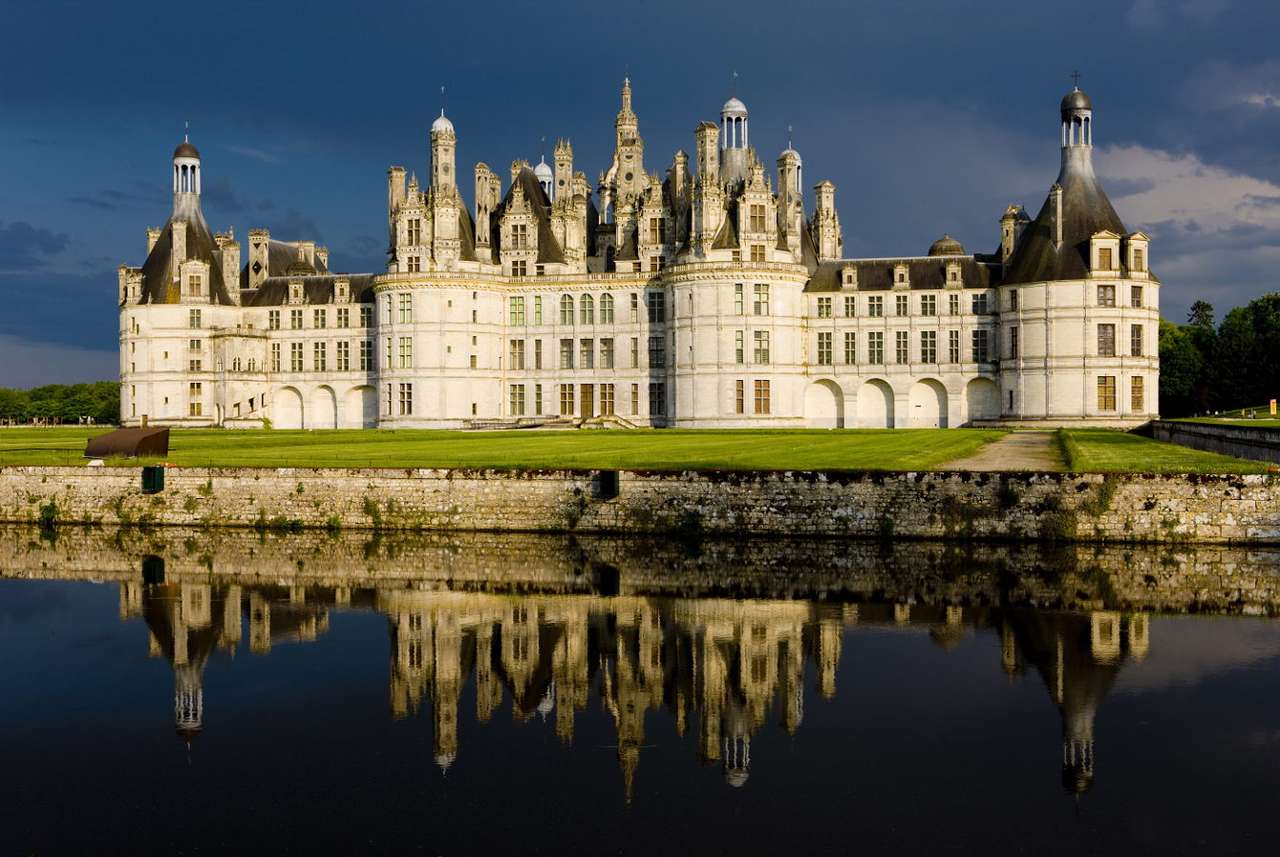 Zamek w Chambord (Francja) puzzle ze zdjęcia