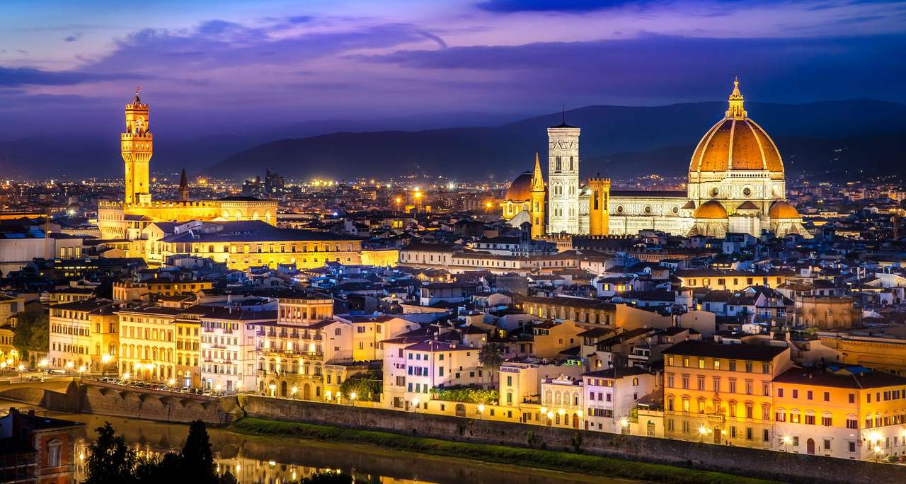 Widok na Florencję z Piazzale Michelangelo (Włochy) puzzle online
