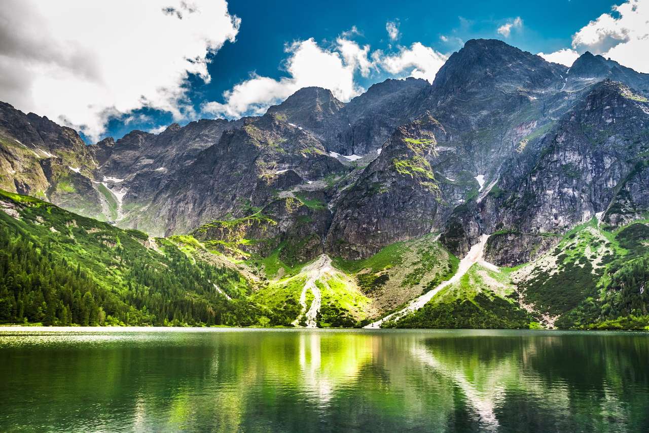 Morskie Oko w Tatrach (Polska) puzzle ze zdjęcia