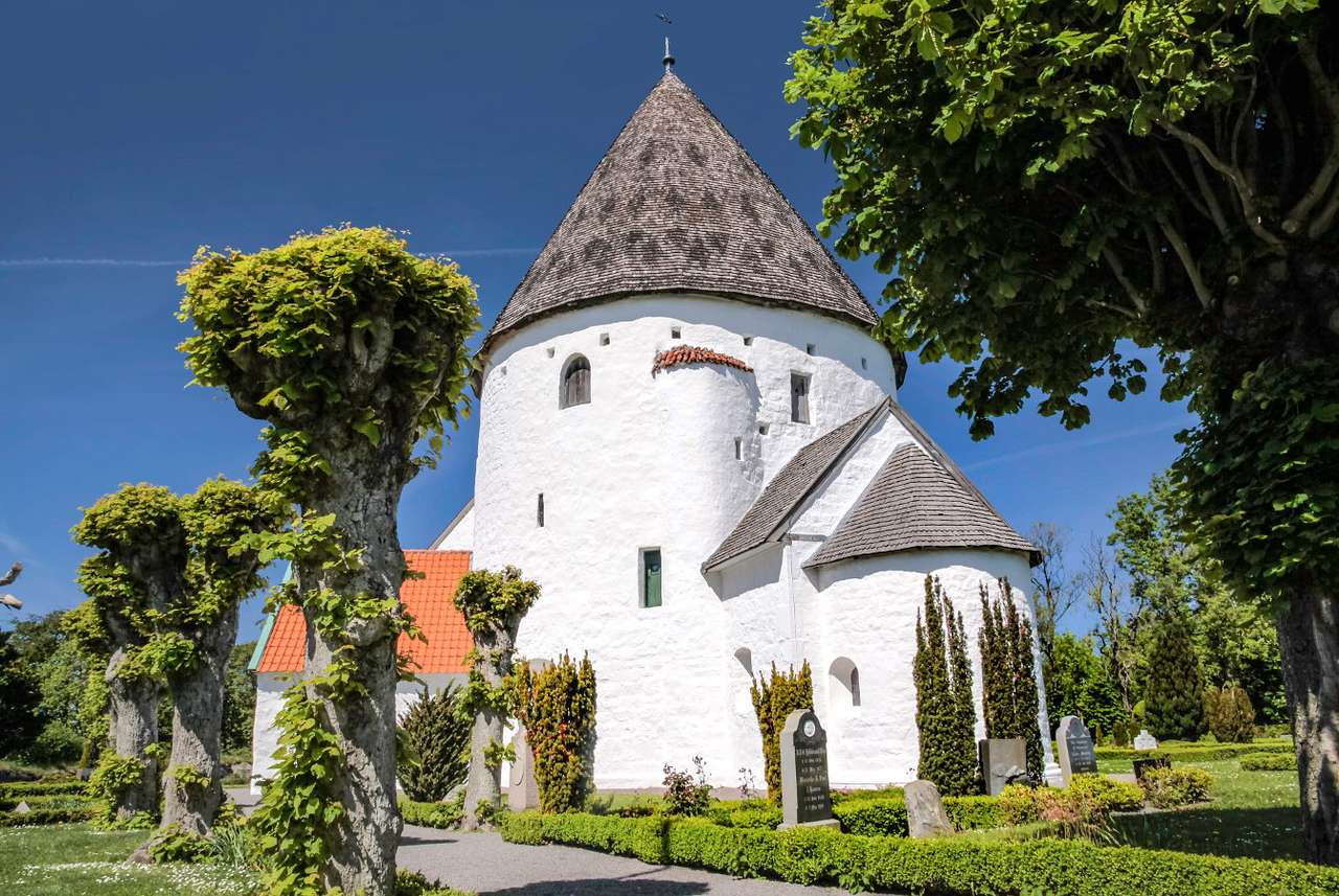 Kościół św. Olafa w Olsker (Dania) puzzle