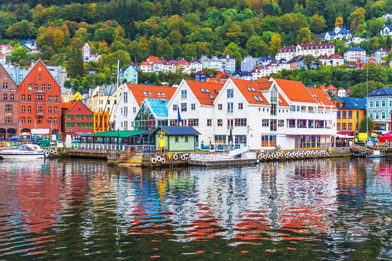 Panorama Bergen (Norwegia) puzzle online