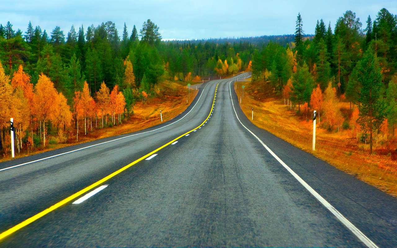 Autostrada do Laponii (Finlandia) puzzle