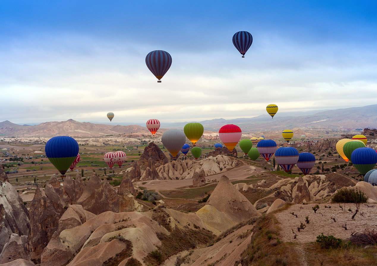 Balony nad Kapadocją (Turcja) puzzle ze zdjęcia