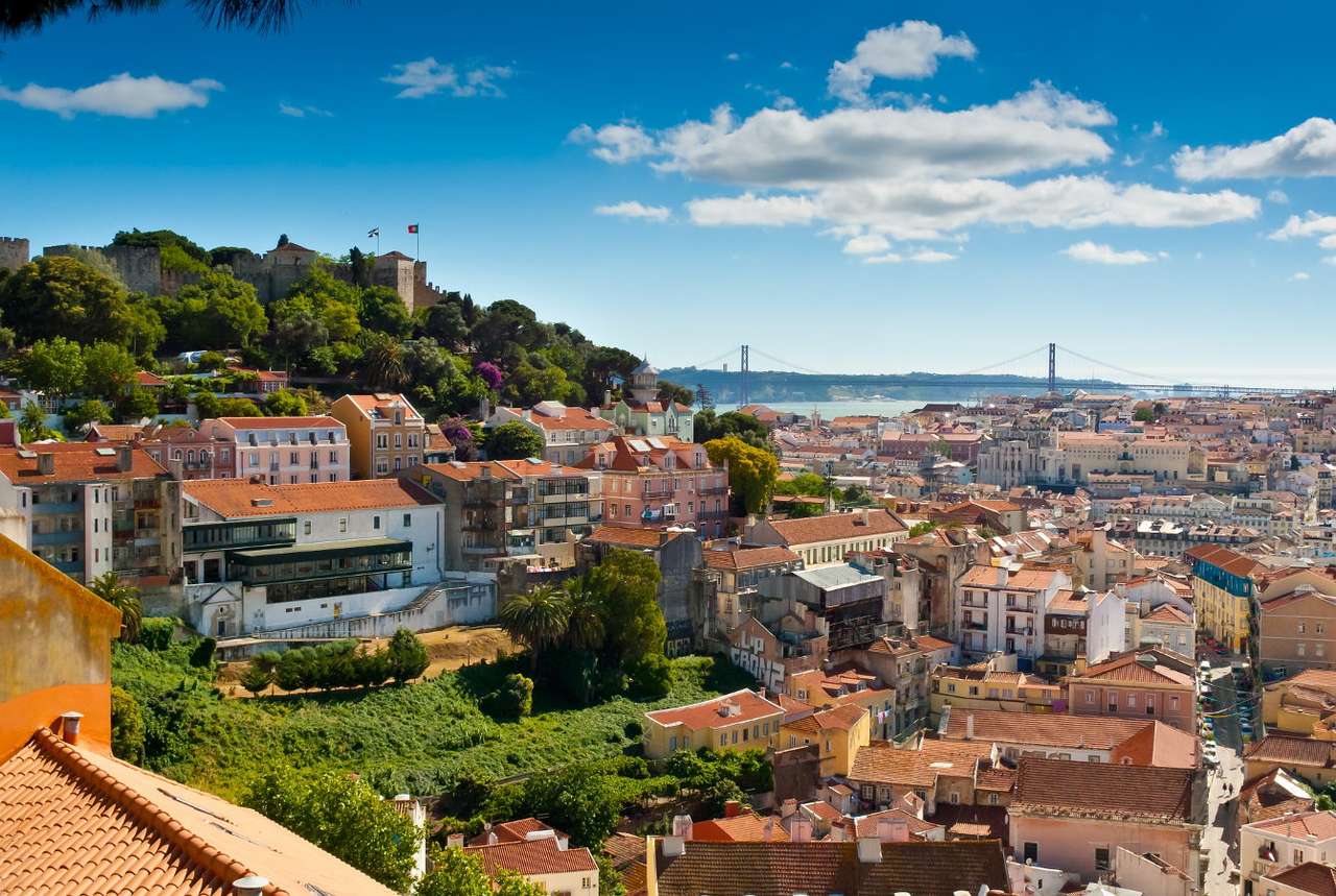 Dzielnica Baixa w Lizbonie (Portugalia) puzzle online ze zdjęcia