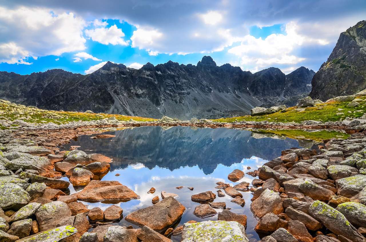 Staw w Tatrach Wysokich (Słowacja) puzzle online ze zdjęcia