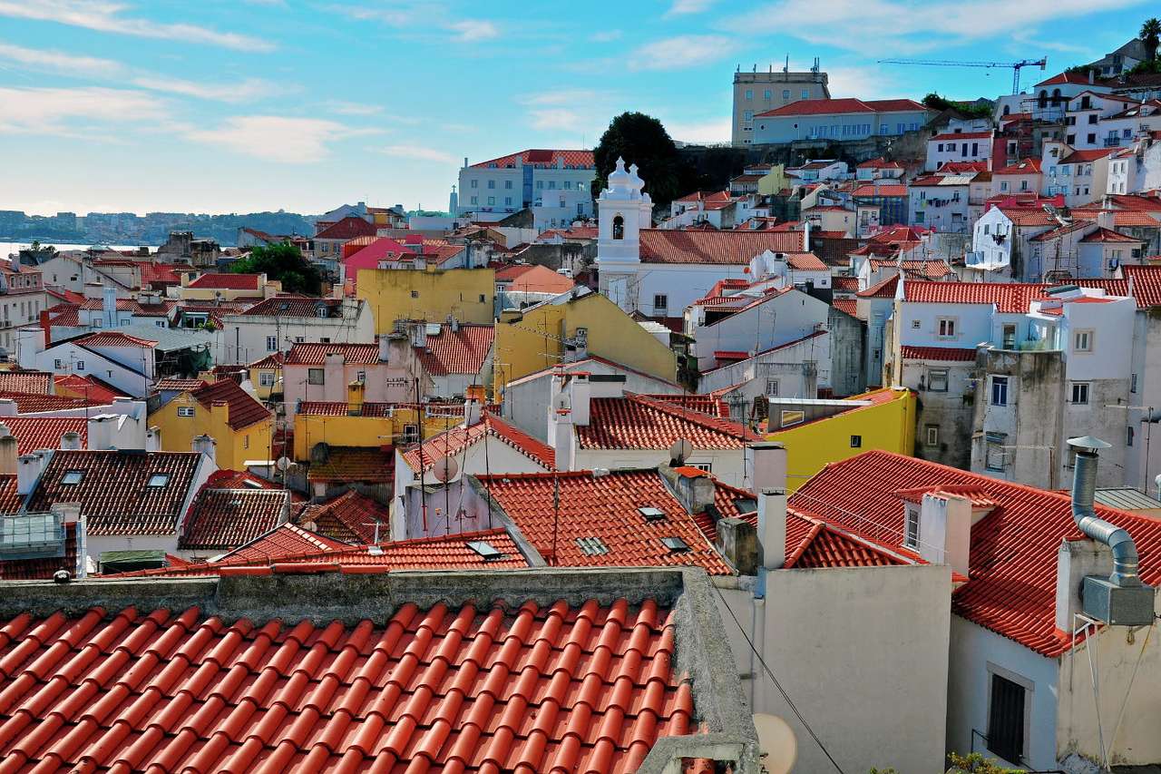 Panorama Alfamy (Portugalia) puzzle online ze zdjęcia