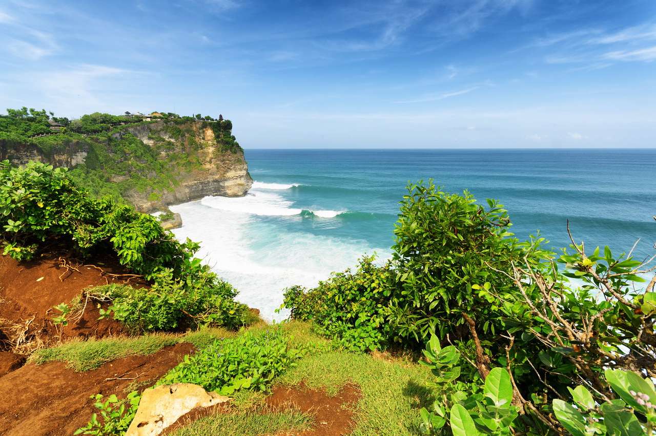 Klif na wybrzeżu Bali (Indonezja) puzzle
