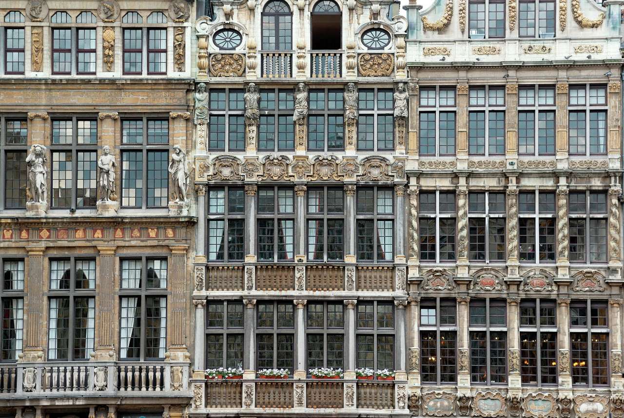 Kamienice na Wielkim Placu w Brukseli (Belgia) puzzle online