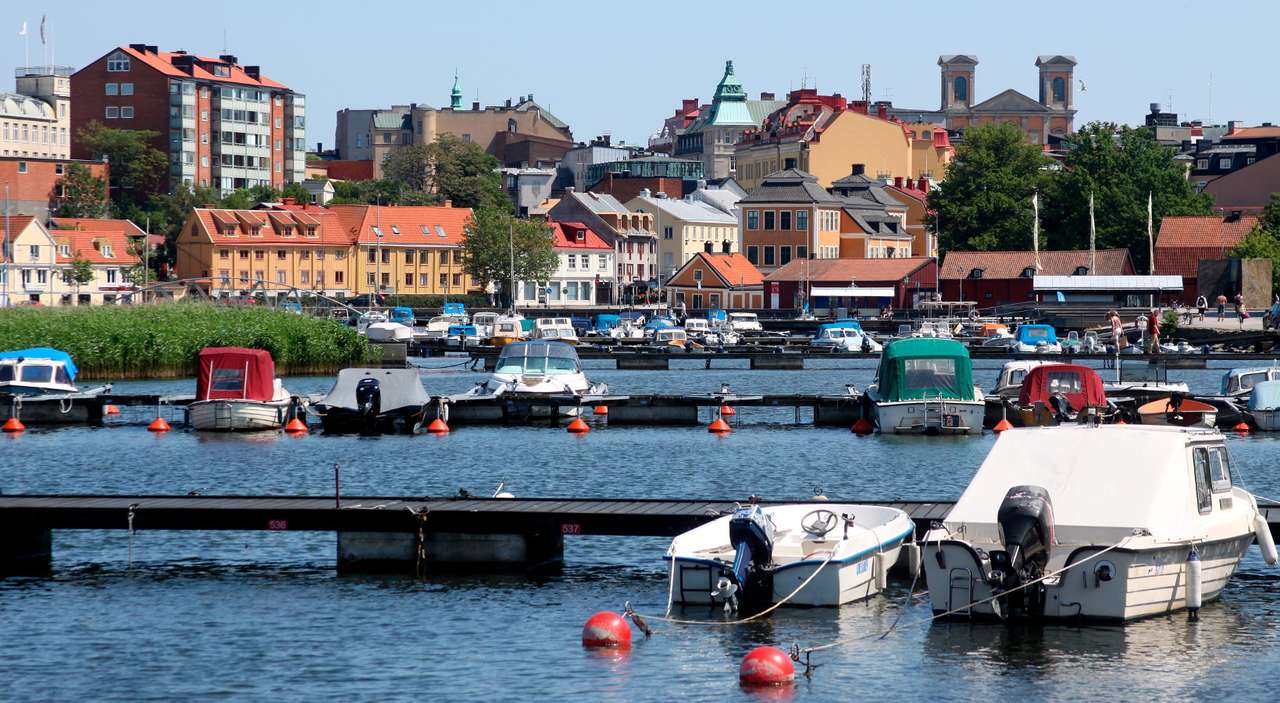 Przystań w Karlskronie (Szwecja) puzzle online