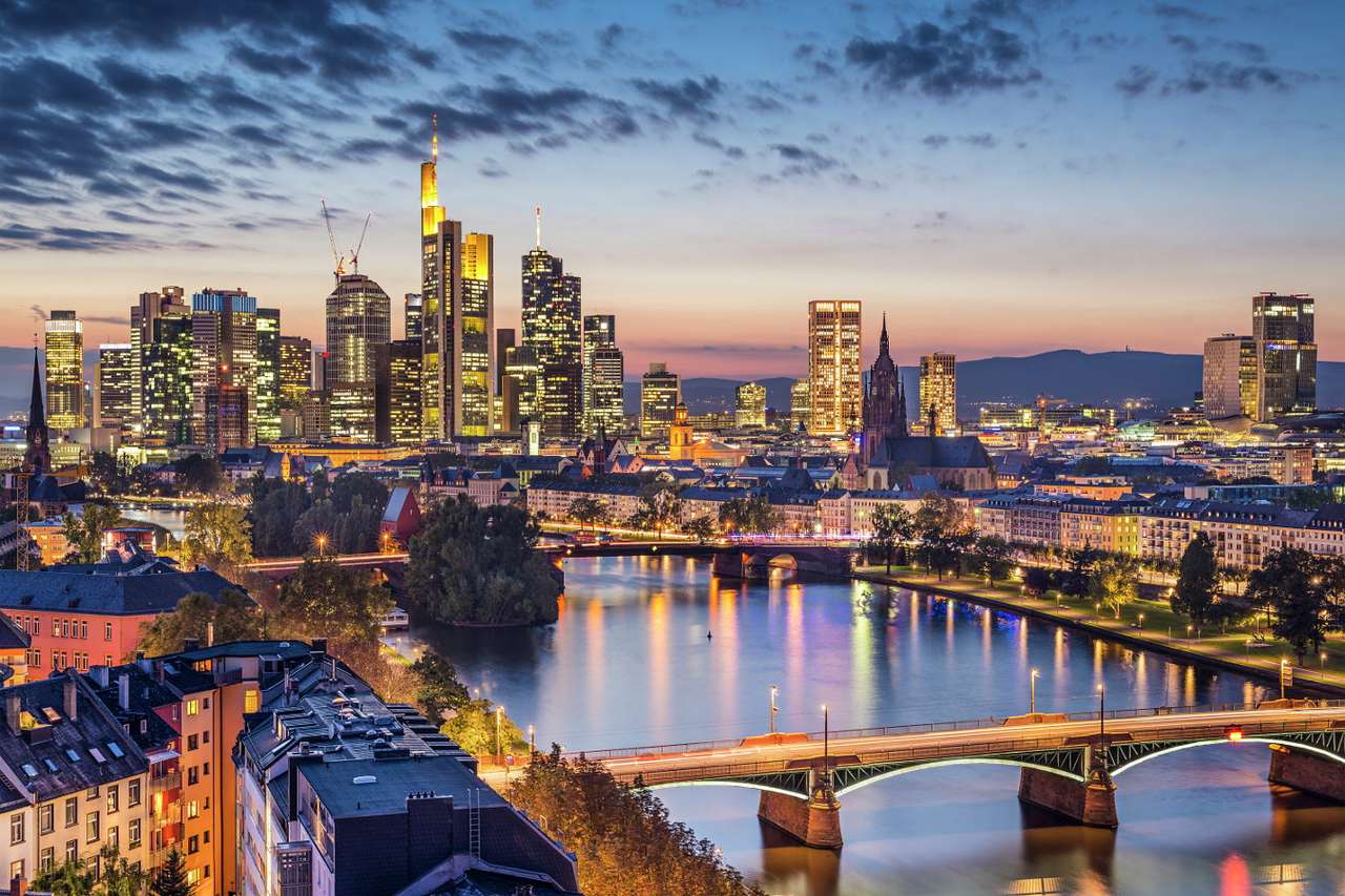 Panorama Frankfurtu nad Menem (Niemcy) puzzle online