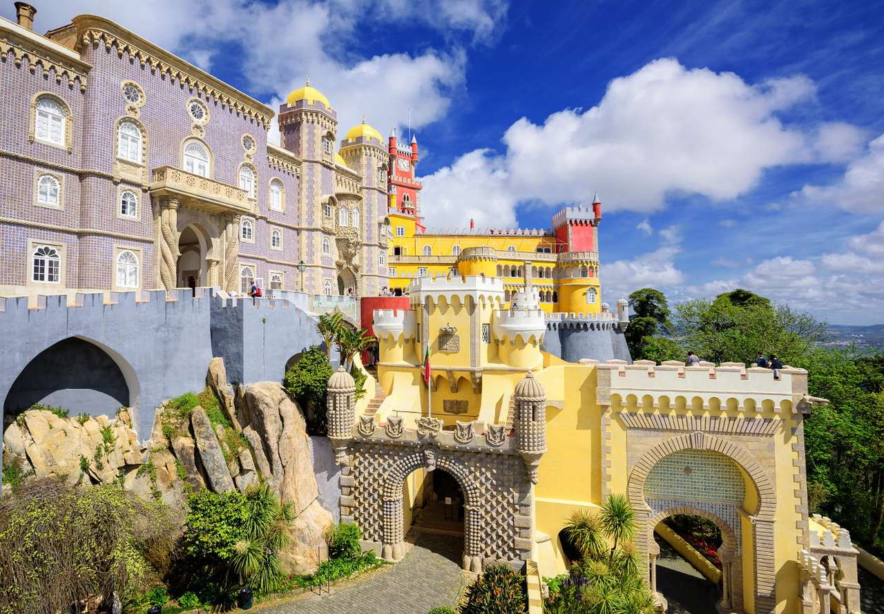 Pałac Pena w Sintrze (Portugalia) puzzle online ze zdjęcia
