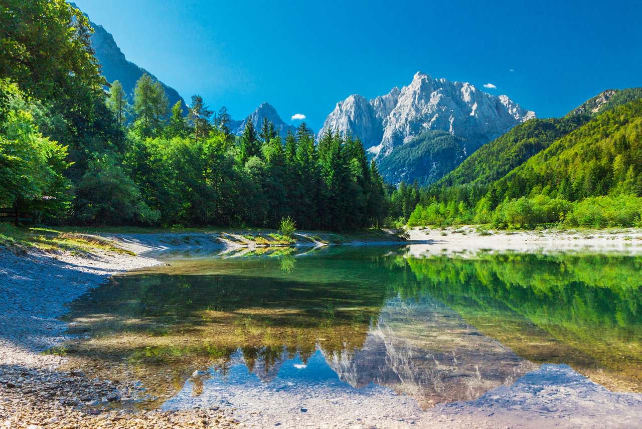 Dolina w Parku Narodowym Triglav (Słowenia) puzzle