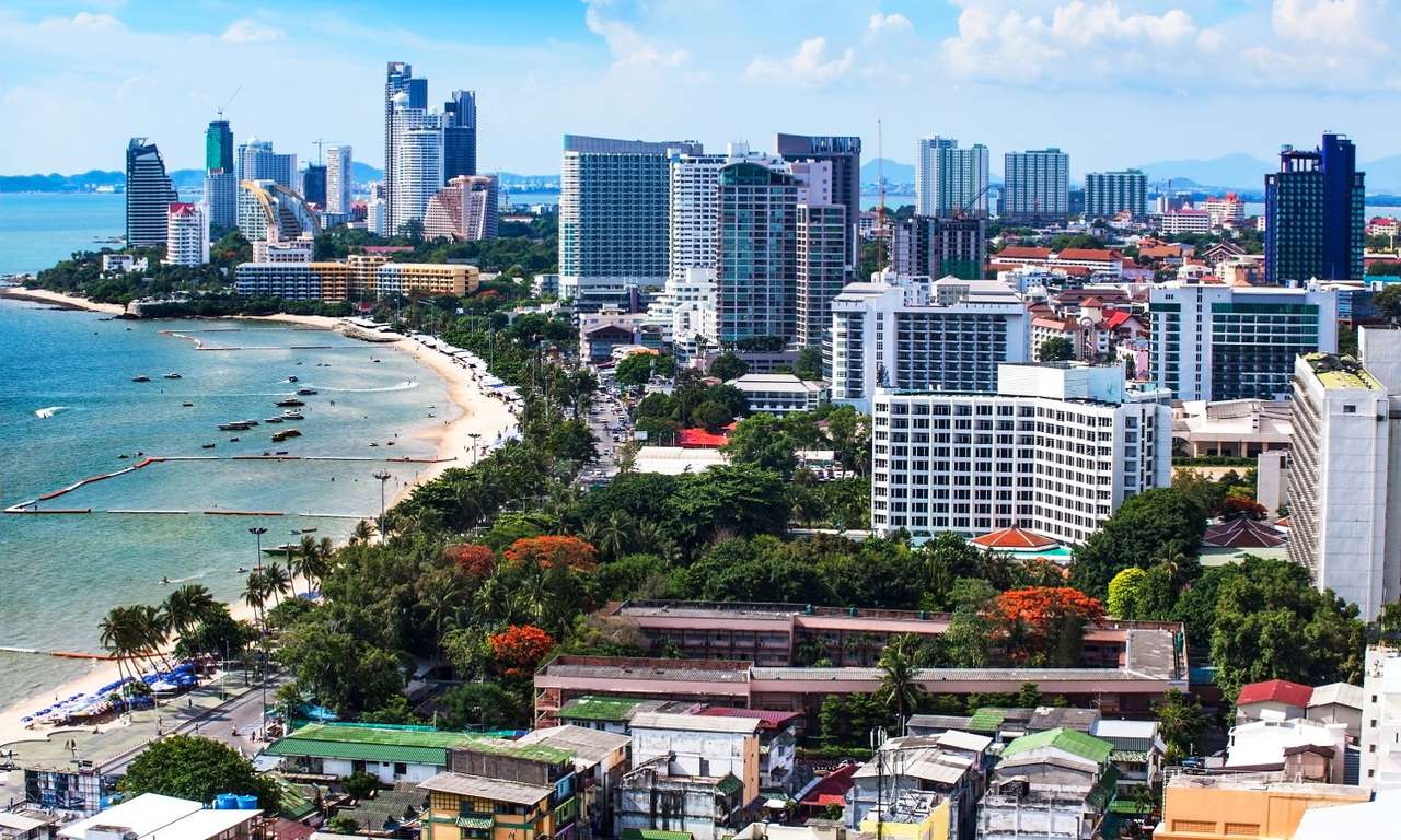 Panorama miasta Pattaya (Tajlandia) puzzle ze zdjęcia