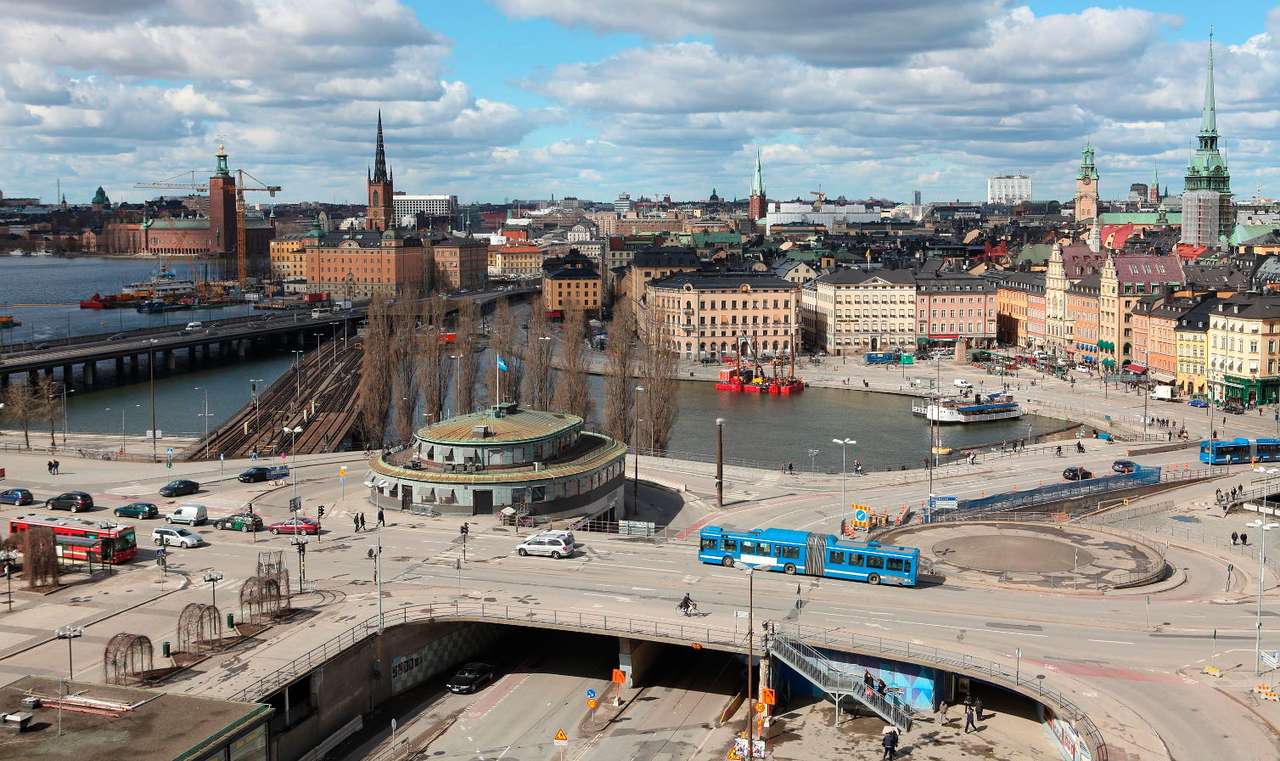 Panorama Sztokholmu (Szwecja) puzzle online
