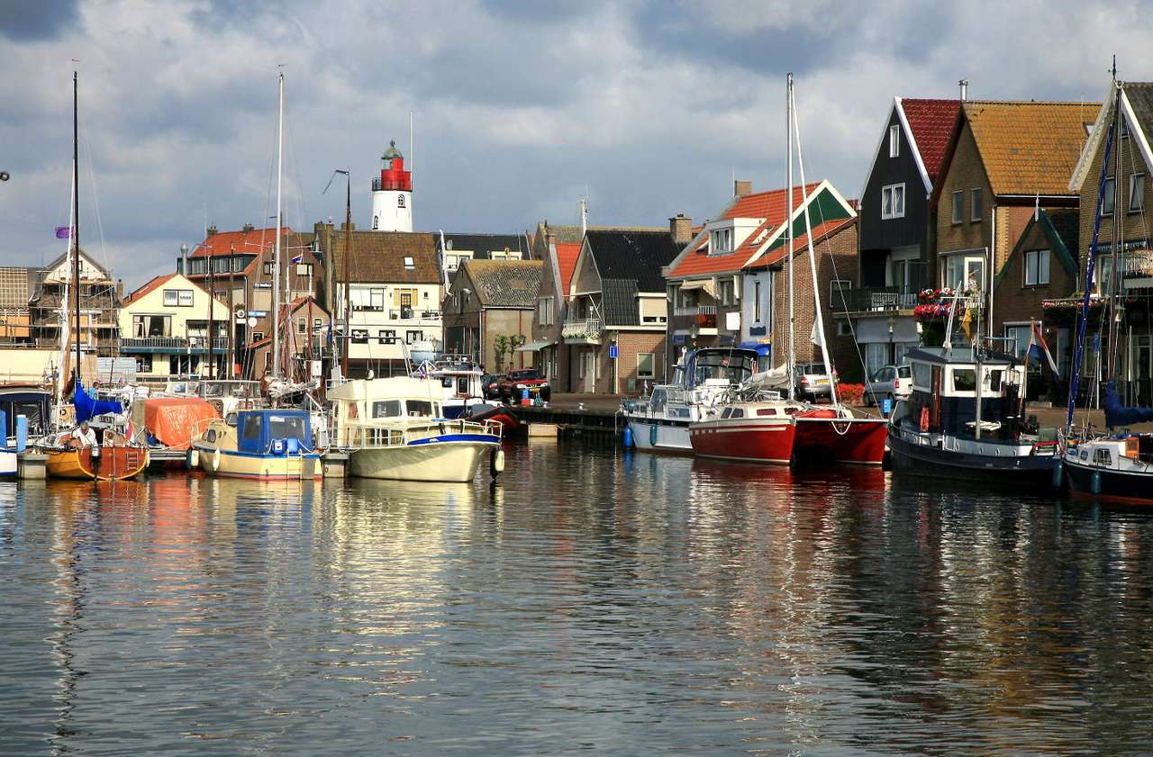 Port w Urk (Holandia) puzzle online ze zdjęcia