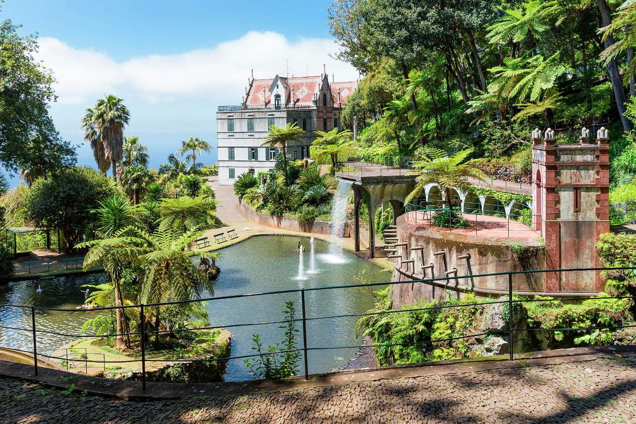 Ogród tropikalny Monte Palace na Maderze (Portugalia) puzzle
