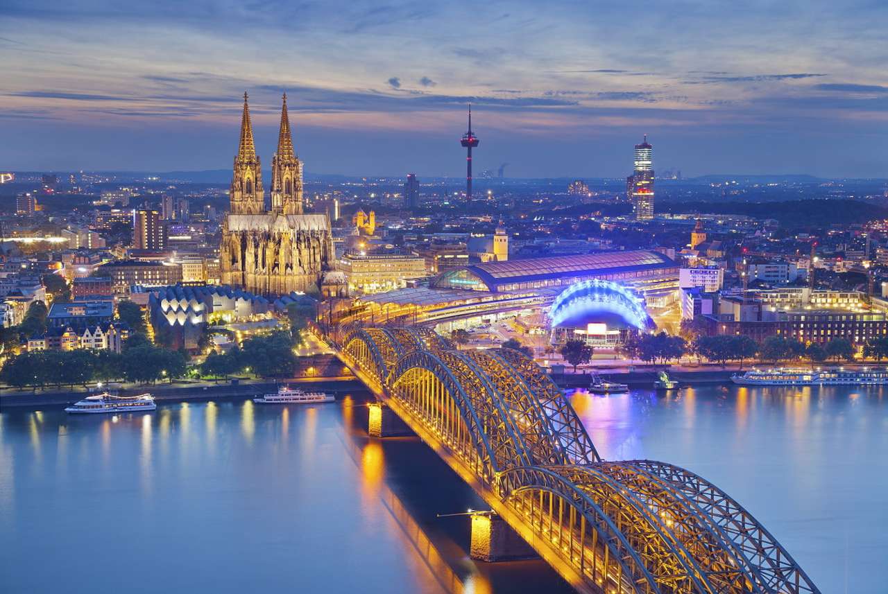 Katedra i most w Kolonii (Niemcy) puzzle online ze zdjęcia