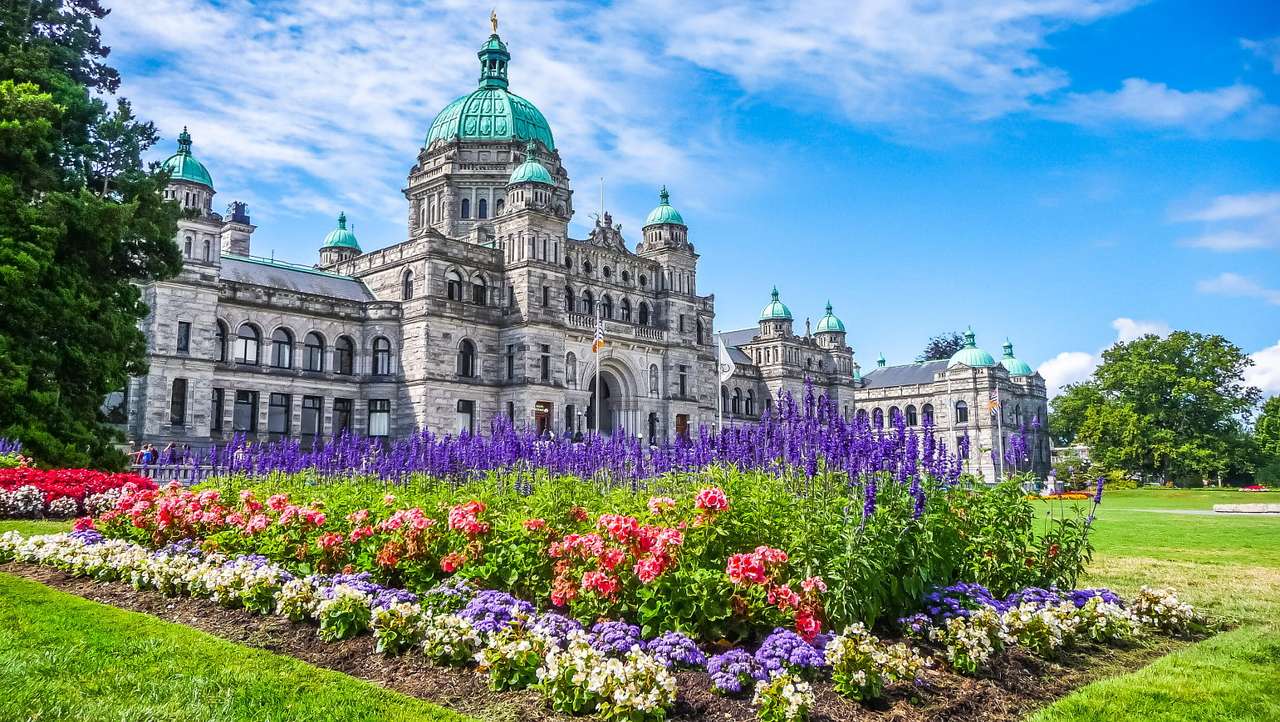Budynek parlamentu w Victorii (Kanada) puzzle ze zdjęcia