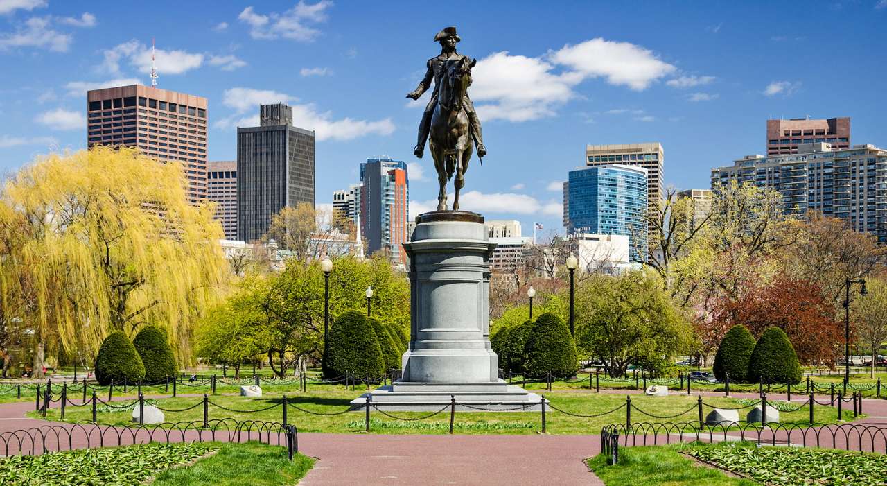 Pomnik Jerzego Waszyngtona w Bostonie (USA) puzzle online
