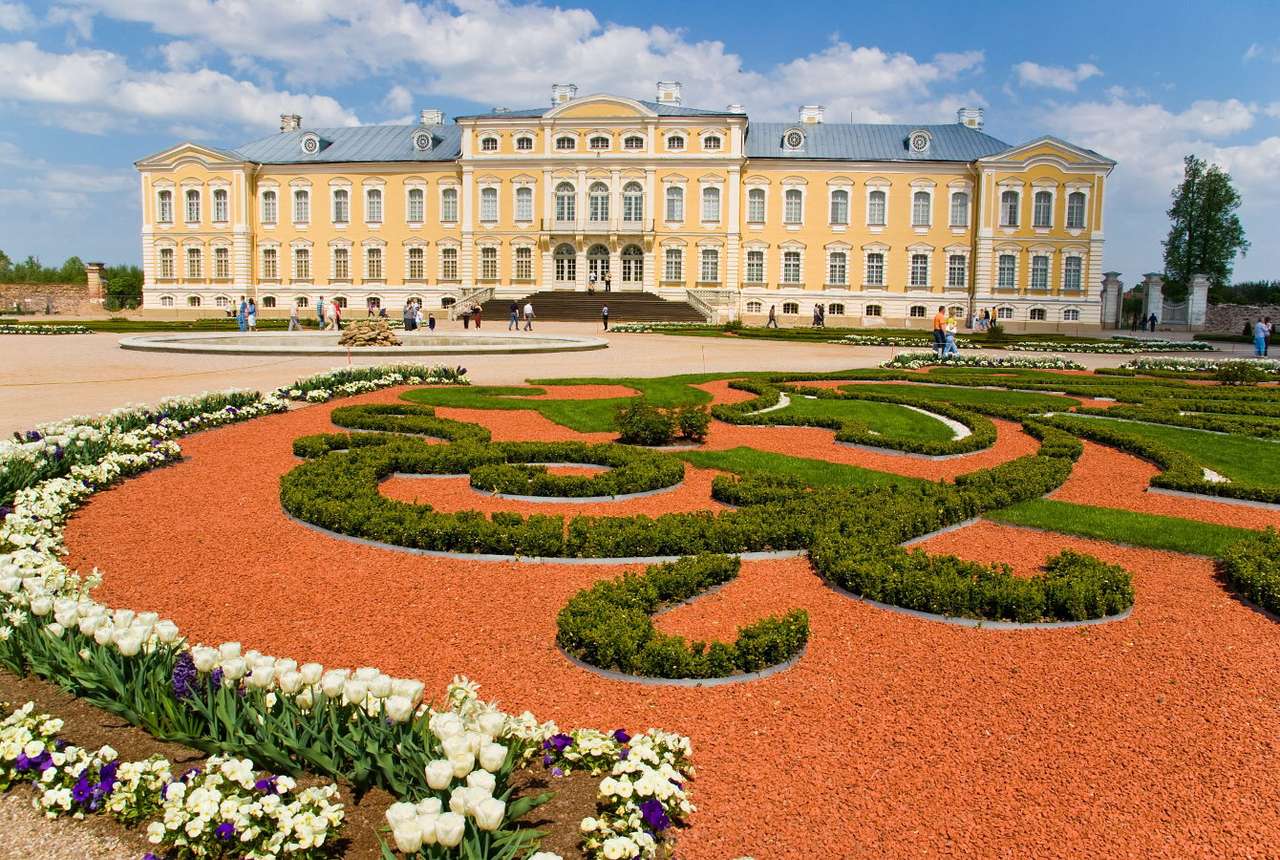 Pałac Rundāle (Łotwa) puzzle ze zdjęcia