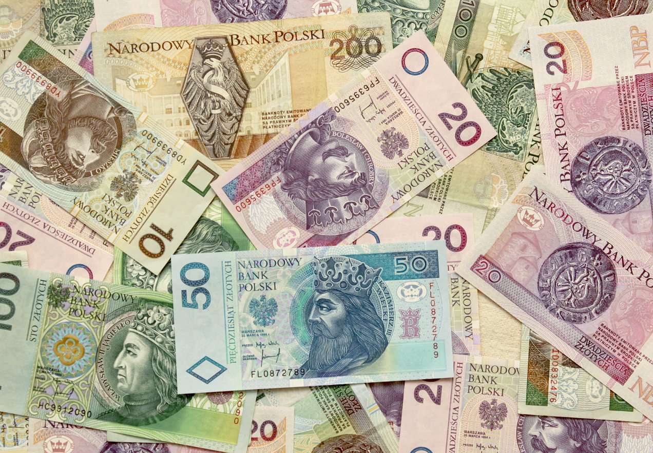 Polskie banknoty puzzle ze zdjęcia