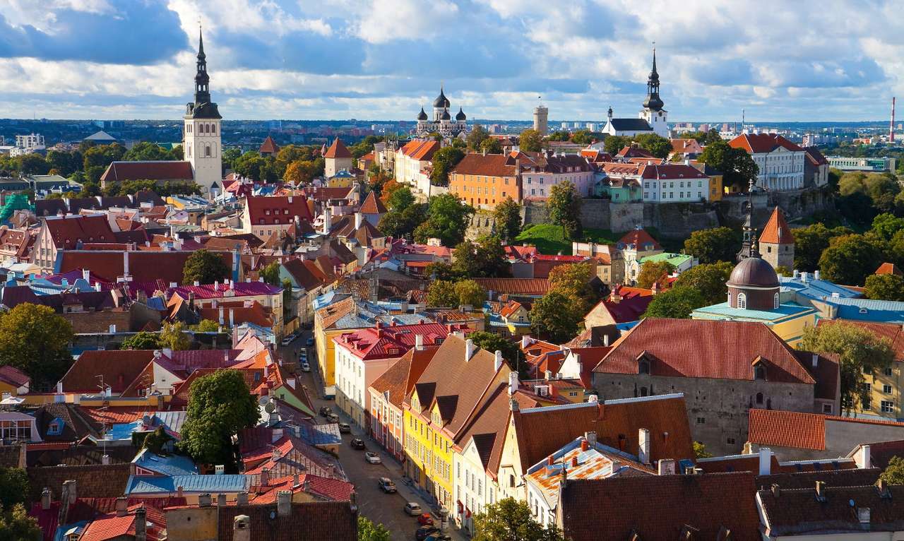 Stare Miasto w Tallinnie (Estonia) puzzle online ze zdjęcia