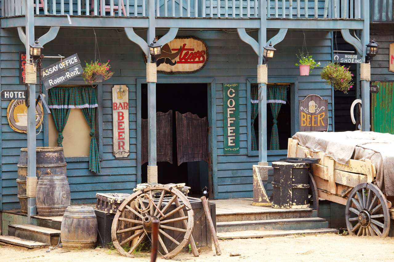 Bar w stylu saloonu z Dzikiego Zachodu puzzle online