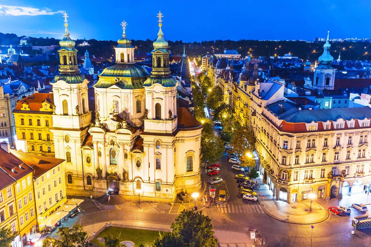 Kościół św. Mikołaja w Pradze (Czechy) puzzle ze zdjęcia