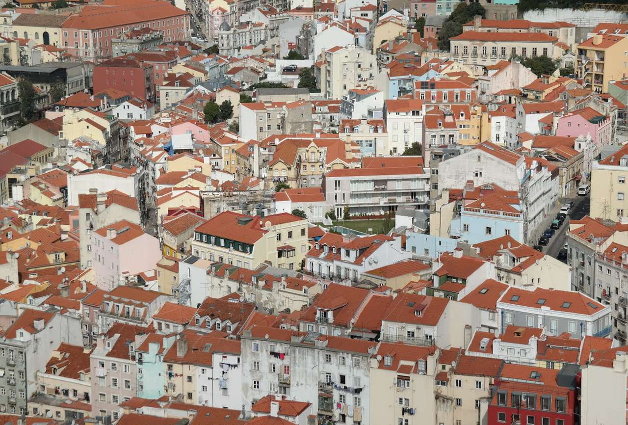 Miejska zabudowa Lizbony (Portugalia) puzzle online ze zdjęcia